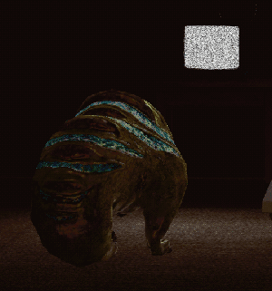 houndeye vibing to some static on a tv
